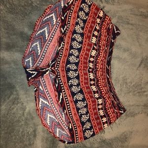Forever 21 tribal print shorts